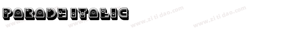 Parade Italic字体转换